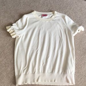 Kate spade flutter sleeve knit top, M NWOT